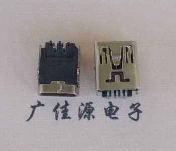 安徽MINI USB前两脚插座 90度卧式 端子DIP针脚定义