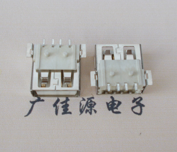 安徽USB AF方形脚 贴片母座 1.0/1.2柱子直边接口