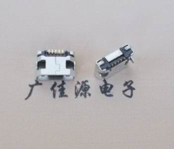 安徽迈克小型 USB连接器 平口5p插座 有柱带焊盘