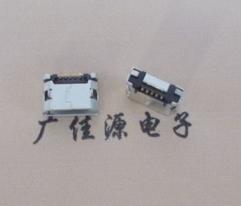 安徽MICRO USB接口 90度卧式母座 插板有柱直边