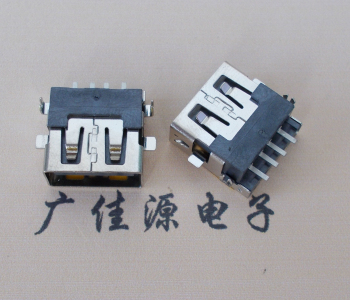 安徽 USB母座 贴片沉板3.5/4.9 直口/卷口铜壳/铁壳