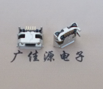 安徽Micro USB母座牛角间距7.2x6.6mm加长端子定位柱