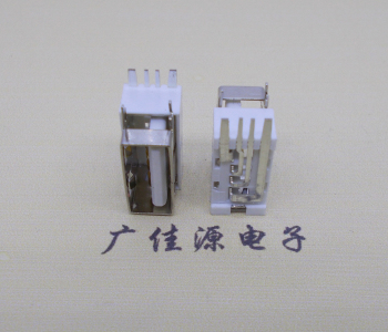安徽USB侧立式短体10.0尺寸 侧插加宽脚5A大电流插座