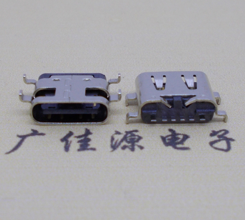 安徽USBType-C6P母座卧式接口沉板0.8mm