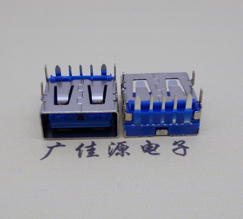 安徽 USB5安大电流母座 OPPO蓝色胶芯,快速充电接口