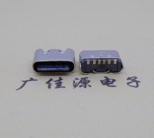 安徽Type-C6p母座接口短体立贴5.0mm