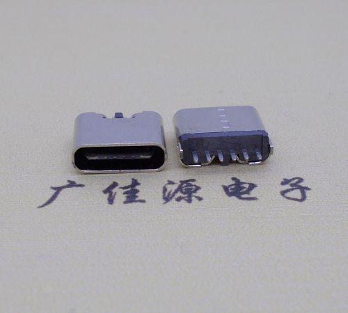 安徽立式插板Type-C6p母座接口H=6.9mm