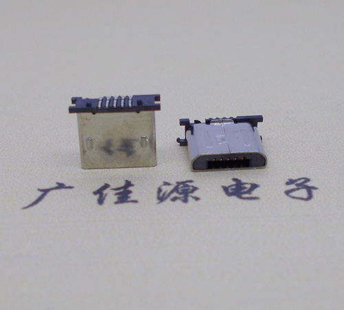 安徽MICRO USB 5P公头短体5.6mm立贴带柱无卡勾
