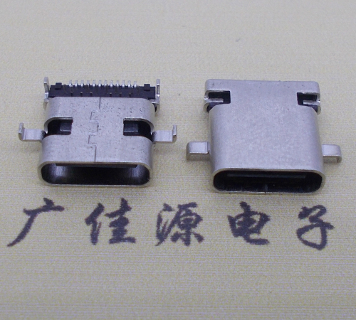 安徽卧式type-c24p母座沉板1.1mm前插后贴连接器