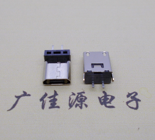 安徽micro 2p直插母座无卷边180度铆合式H=9.3、10.0、10.5、11.5mm