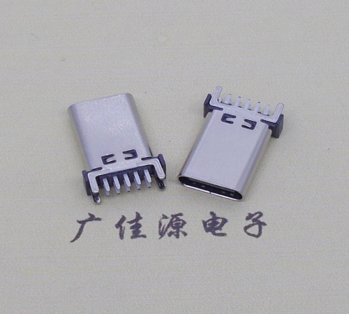安徽立式type c10p母座端子插板可过大电流充电和数据传输，高度H=13.10、13.70、15.0mm