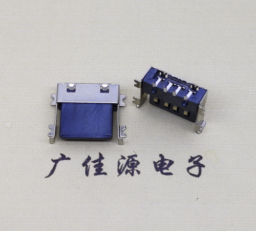 安徽薄胶芯母座 USB2.0卧式贴板A母10.0短体尺寸